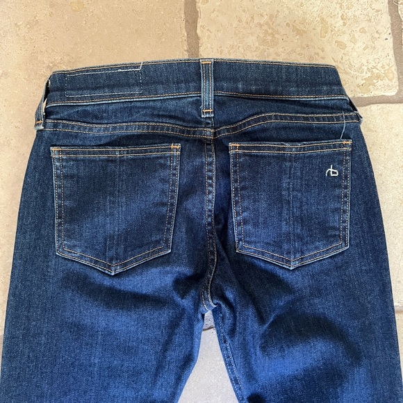 Rag & Bone Skinny Jeans Dark Wash Kingsland Style W1502K520 Women's Size 24 - Picture 4 of 6